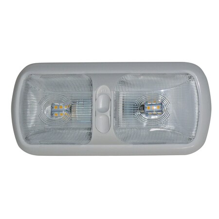 Valterra EUROSTYLE DBL DOME LIGHT LED SOFT WHT 3500K 430 LUMENS DG724061VP